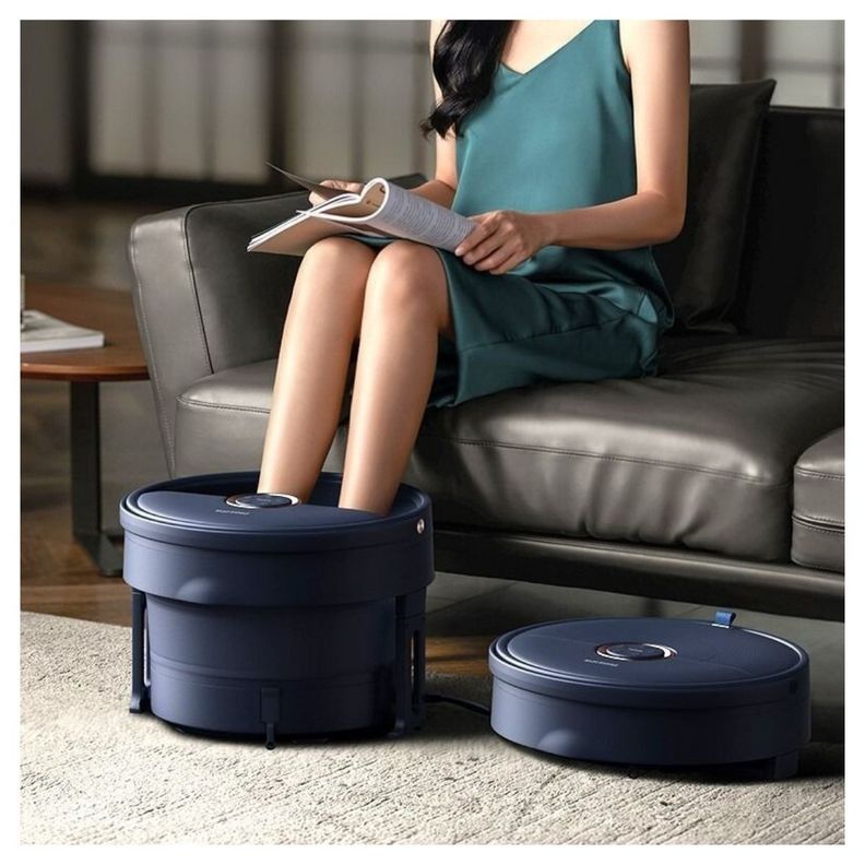 Philips Masajeador Spa para Pies Temperatura Constante PPM6501 - Azul Oscuro-1