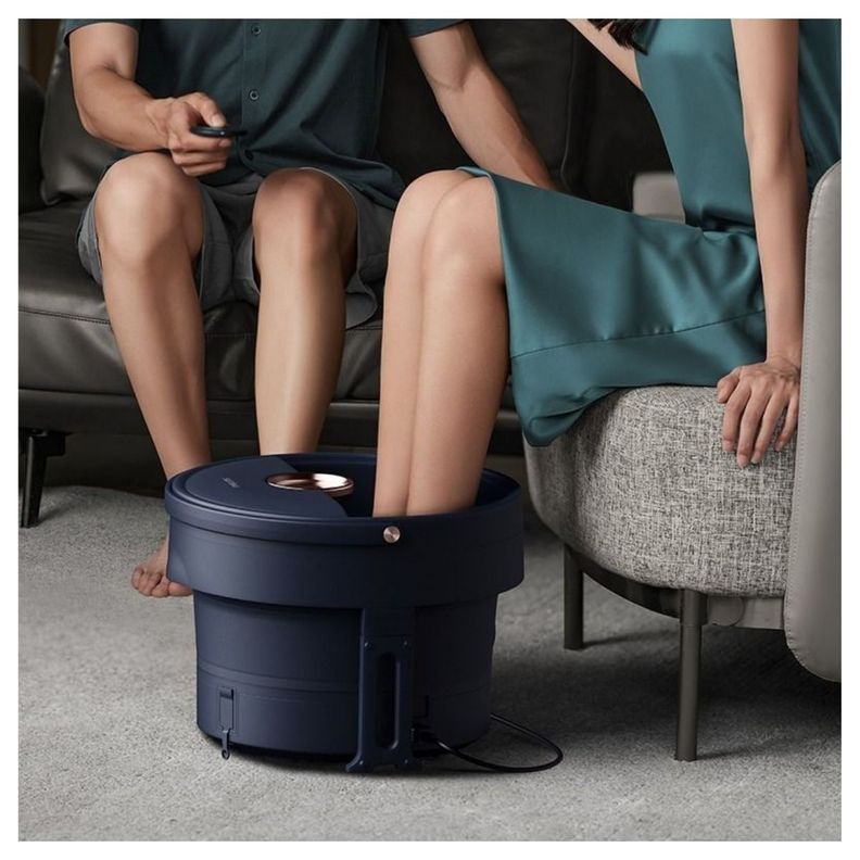 Philips Masajeador Spa para Pies Temperatura Constante PPM6501 - Azul Oscuro-2