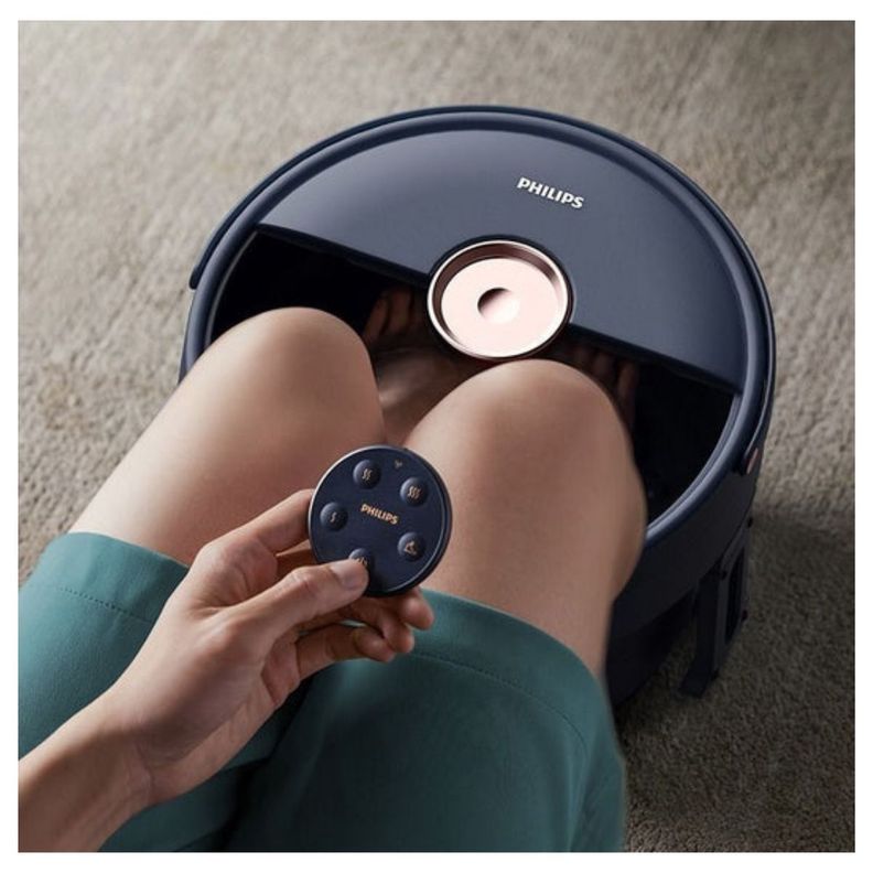 Philips Masajeador Spa para Pies Temperatura Constante PPM6501 - Azul Oscuro-3