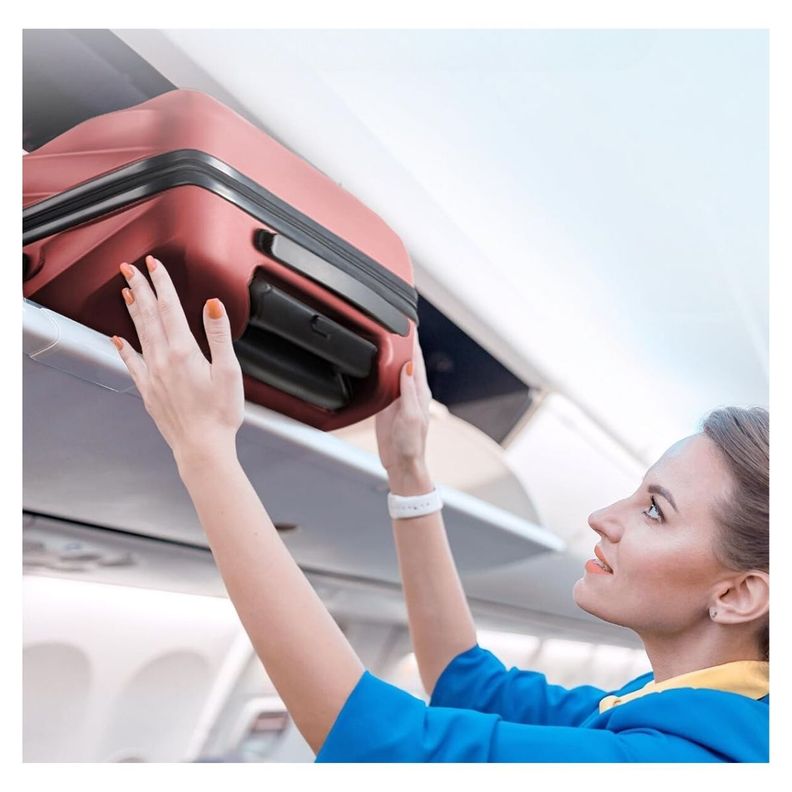 Bagsmart Maleta de Mano Rígida Globetrotter 35L - Rojo Vino-2