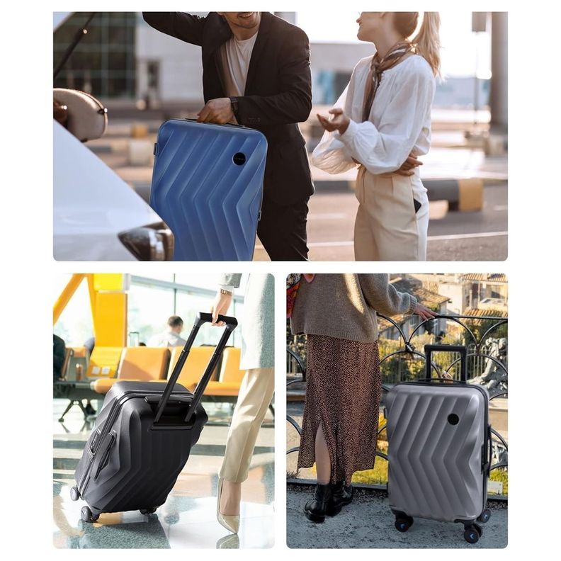 Bagsmart Maleta de Mano Rígida Globetrotter 35L - Rojo Vino-7