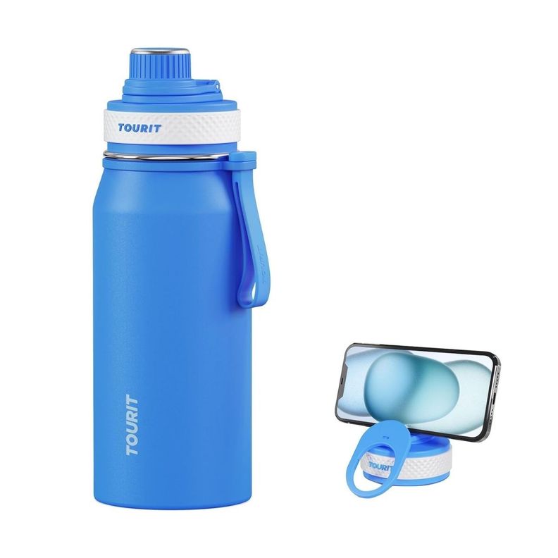 Tourit Botella de Agua Térmica Deportiva 32oz - Azul-1