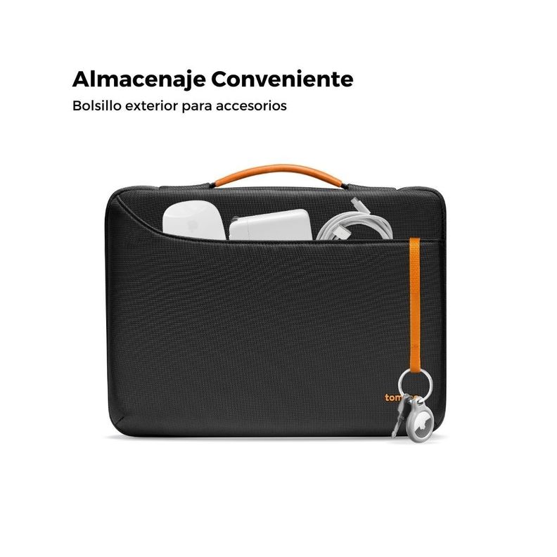 Tomtoc Maletín A22 hasta 15.6" - Negro-2