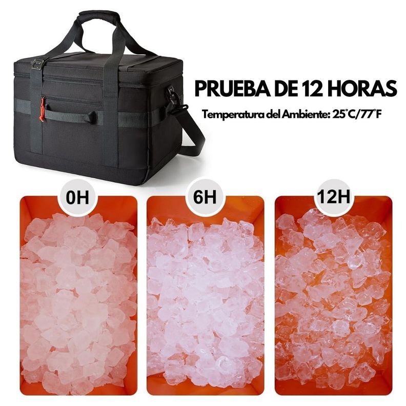 Tourit Cooler Bag Offroad Enfriador Aislado Portátil 32L - Negro-3