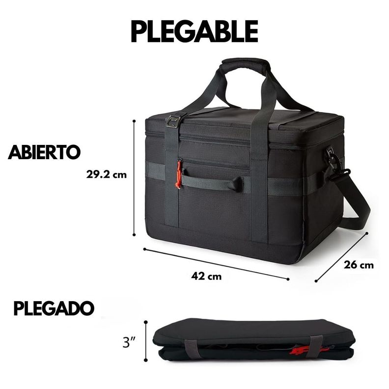 Tourit Cooler Bag Offroad Enfriador Aislado Portátil 32L - Negro-4