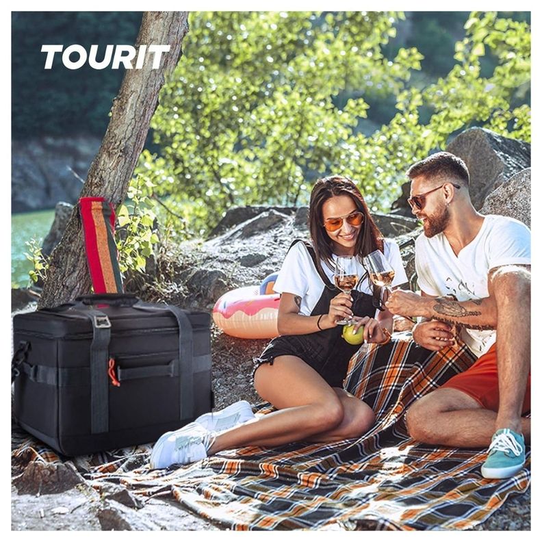 Tourit Cooler Bag Offroad Enfriador Aislado Portátil 32L - Negro-5