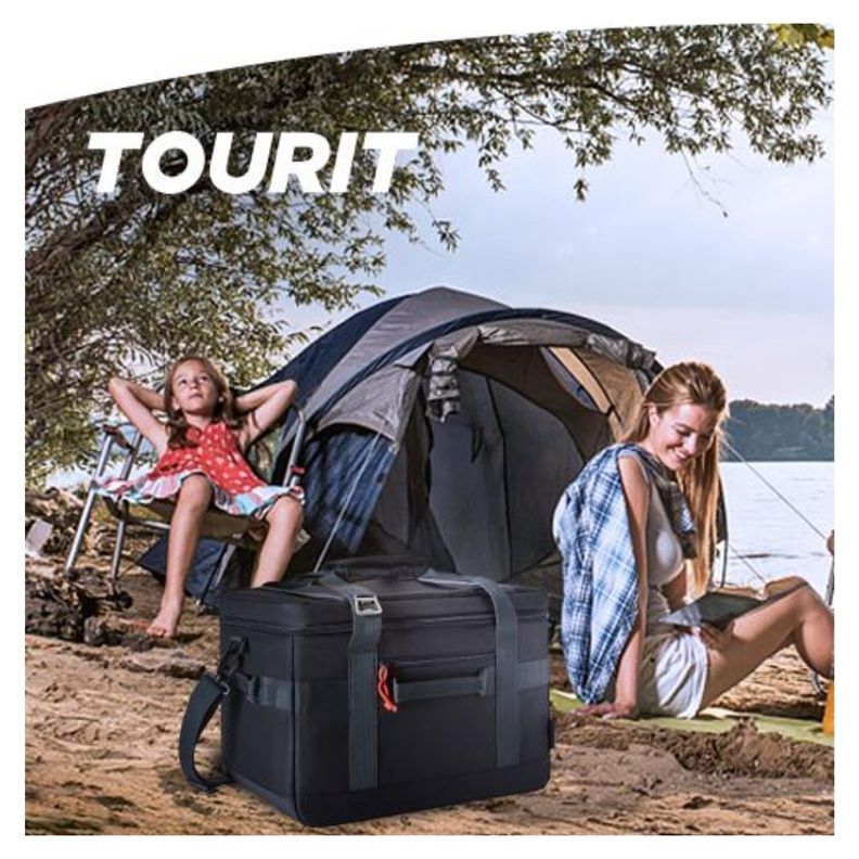 Tourit Cooler Bag Offroad Enfriador Aislado Portátil 32L - Negro-7