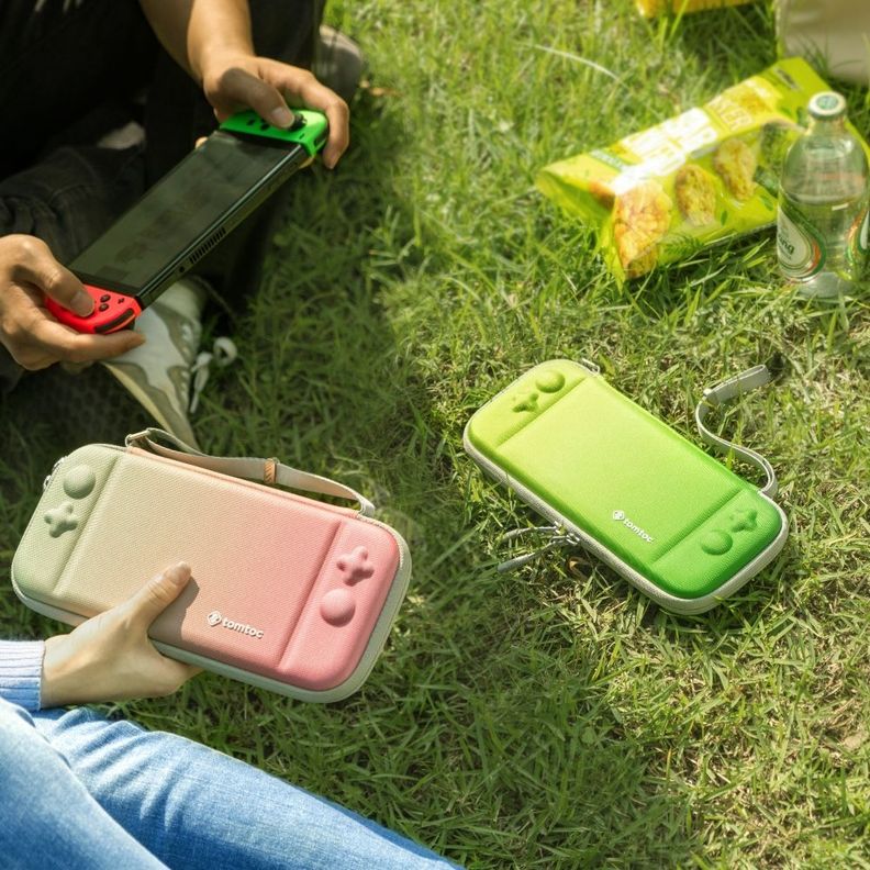Tomtoc Estuche Ligero para Nintendo Switch OLED - Rosa Gradiente -6