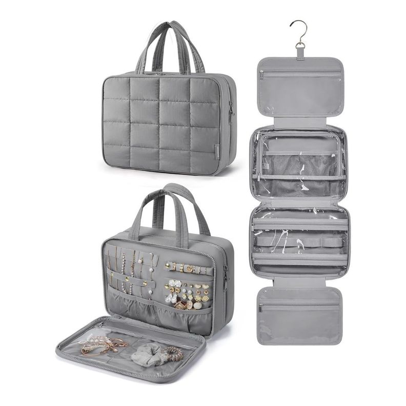 Bagsmart Neceser Multifuncional Spacesaver Puffy Grande - Gris-1