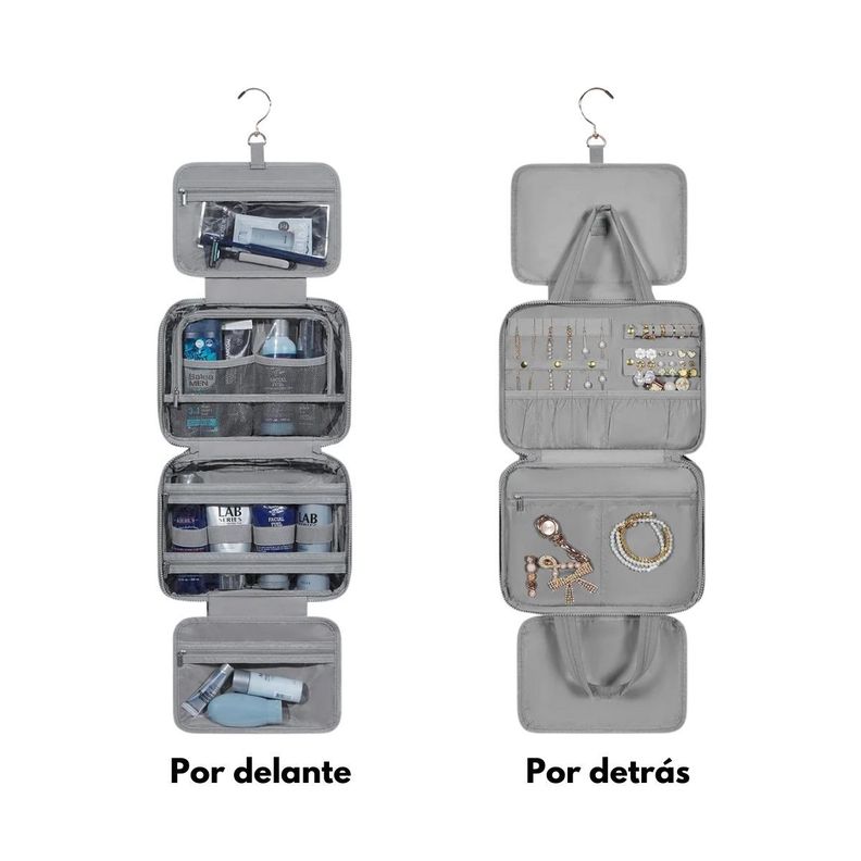 Bagsmart Neceser Multifuncional Spacesaver Puffy Grande - Gris-5