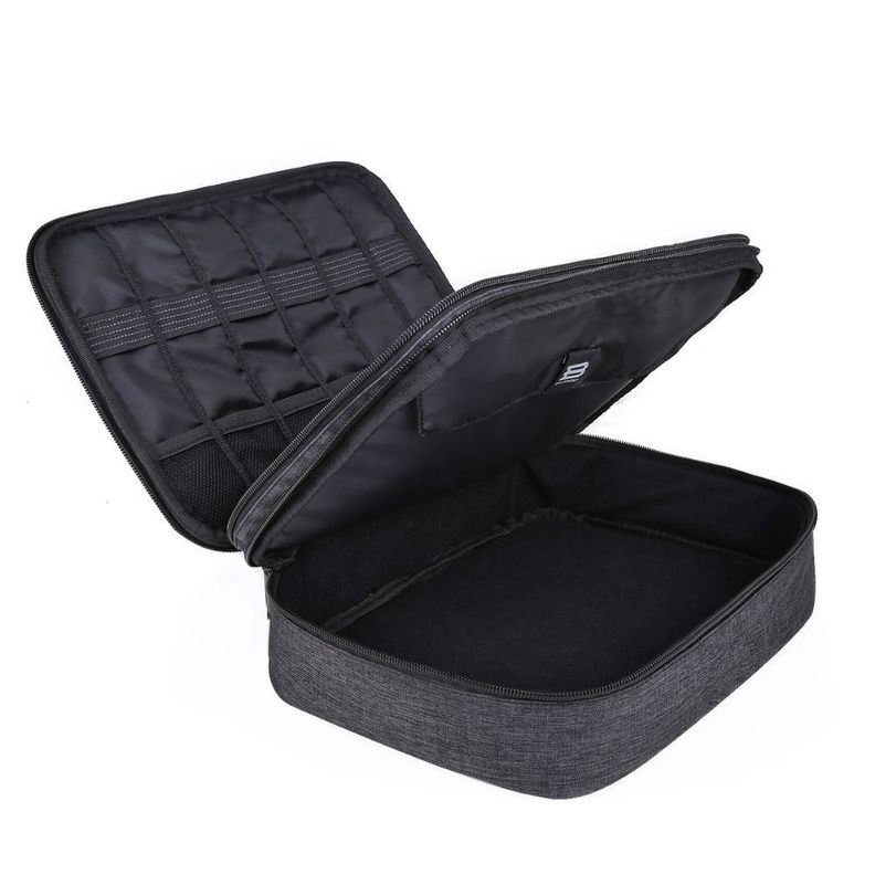 Bagsmart - Organizador de cables 2 niveles GLENDALE - Negro-1