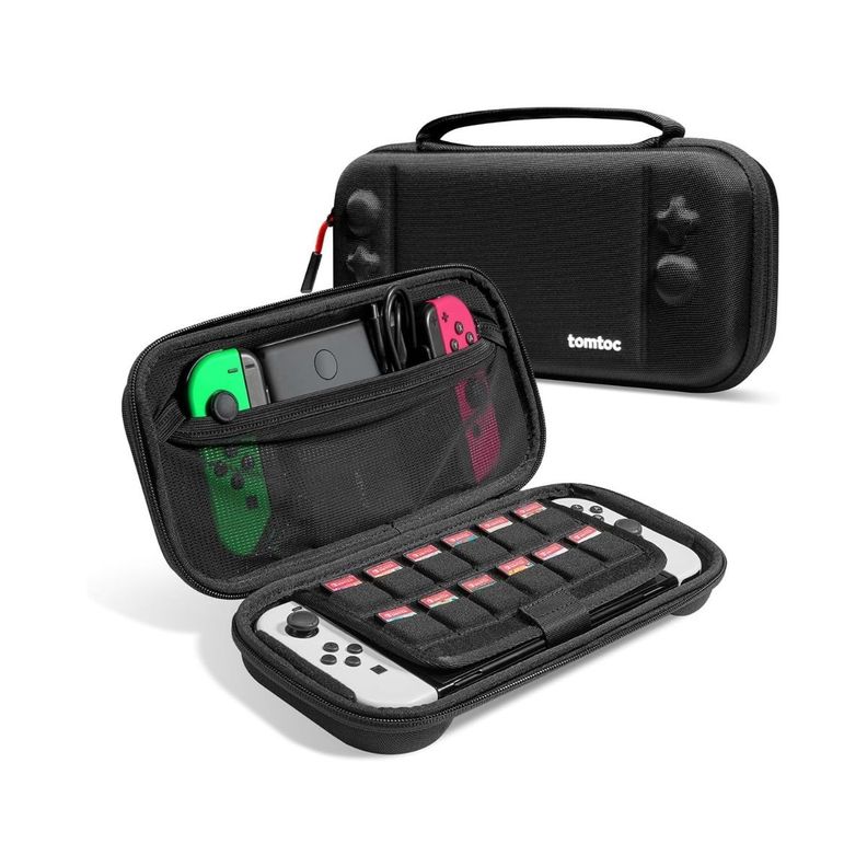 Tomtoc Estuche Mediano FancyCase-G05 Nintendo Switch / Oled - Negro-0