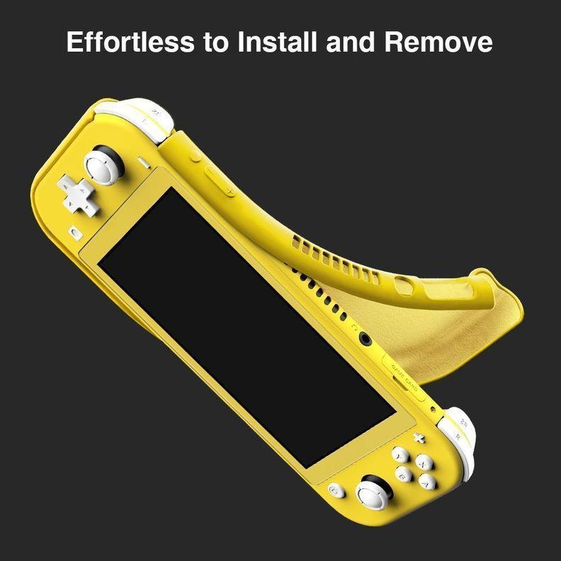 Tomtoc - Caracasa De Silicona Para Nintendo Switch Lite- Amarillo-3