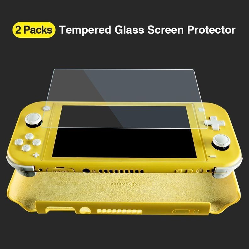 Tomtoc - Caracasa De Silicona Para Nintendo Switch Lite- Amarillo-2