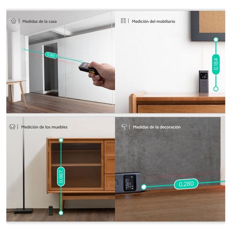 Xiaomi Medidor Láser Inteligente 5cm - 40m-5