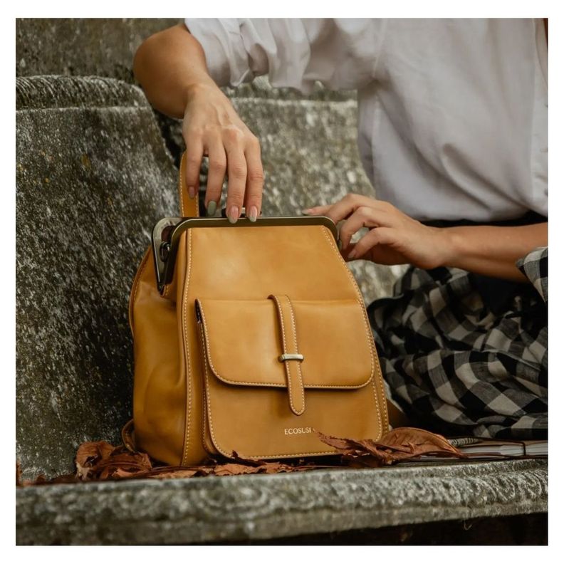 Ecosusi Mochila & Bolso Casual SHORTY - Amarillo-1