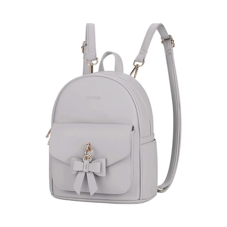 Ecosusi Mini Mochila con Lazo - Gris-0