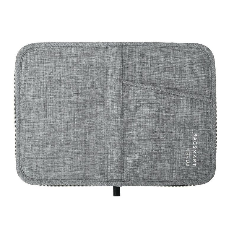 Bagsmart Porta Pasaporte LAX - gris-2
