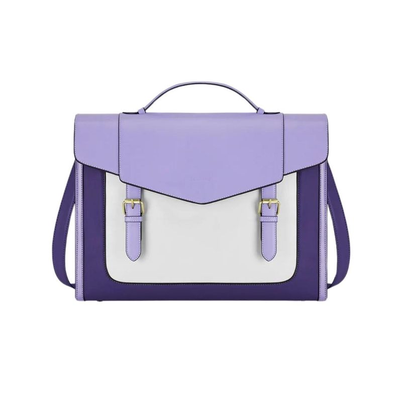 Ecosusi Maletín y Mochila Julie para Notebook 15,6” - Morado-0