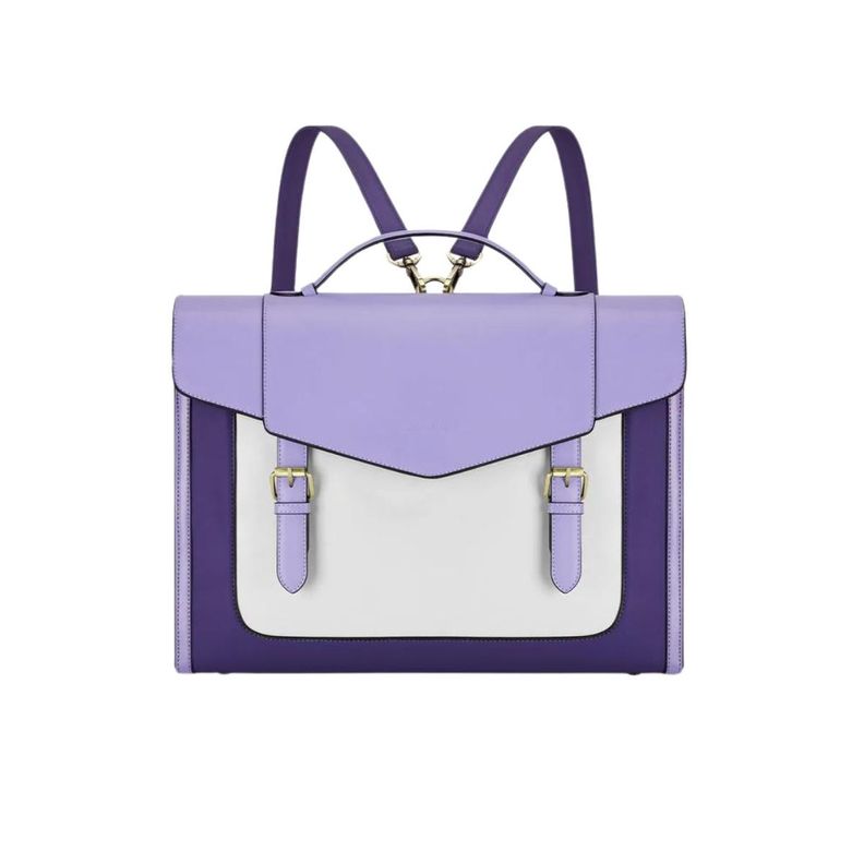 Ecosusi Maletín y Mochila Julie para Notebook 15,6” - Morado-1