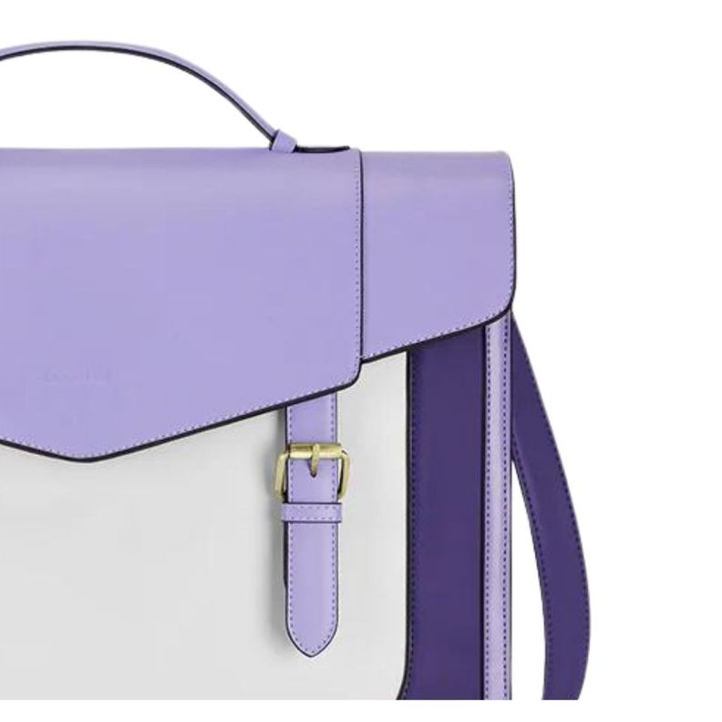 Ecosusi Maletín y Mochila Julie para Notebook 15,6” - Morado-5