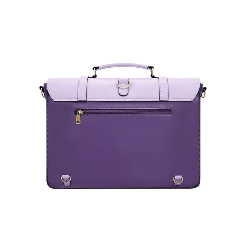 Ecosusi Maletín y Mochila Julie para Notebook 15,6” - Morado-7
