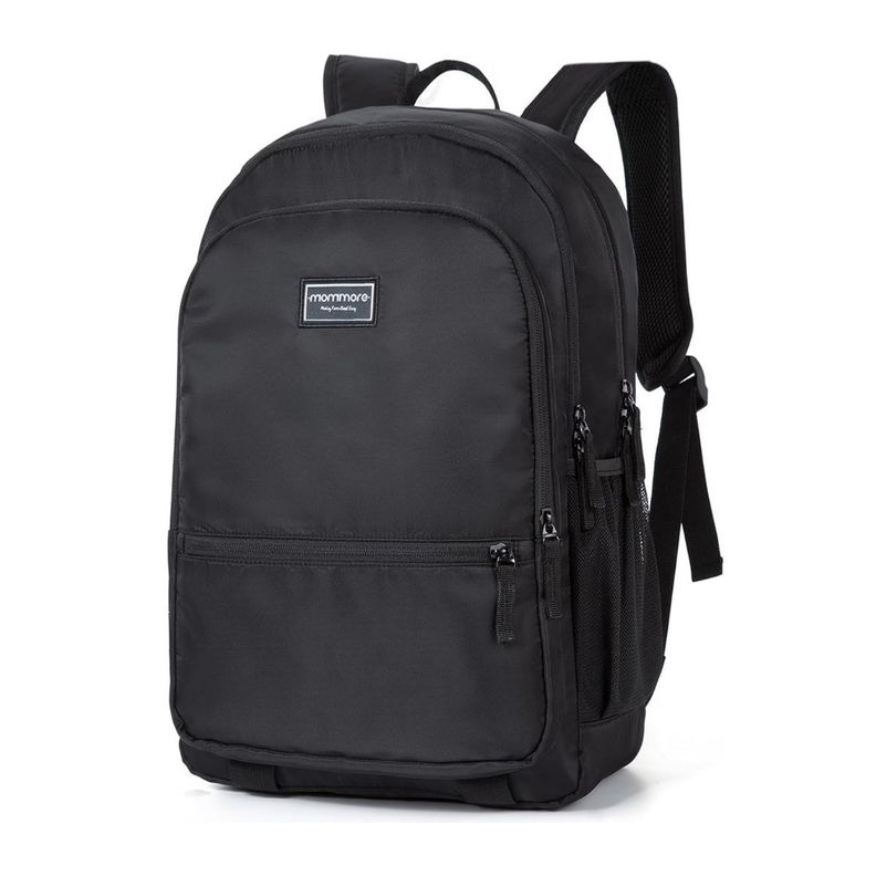 Mommore Mochila Escolar Grande 3 Compartimientos 20L - Negro