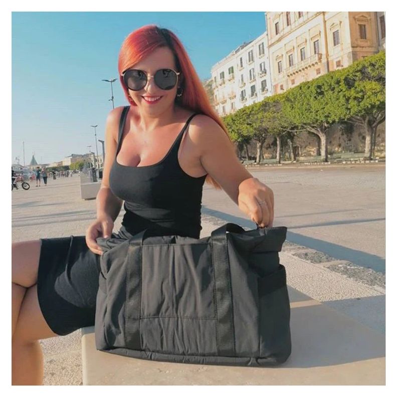 Bagsmart Bolso de Mano ZORAESQUE- Negro-7