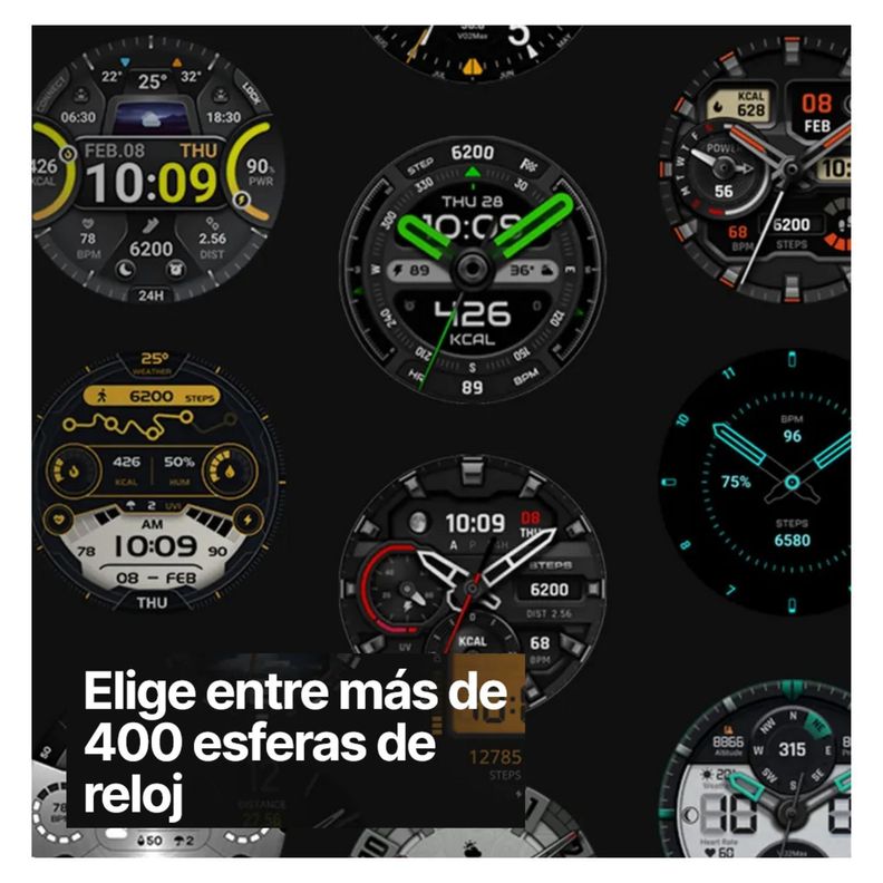 Amazfit T-Rex 3 Reloj Inteligente 10 ATM - Gris Neblina-7