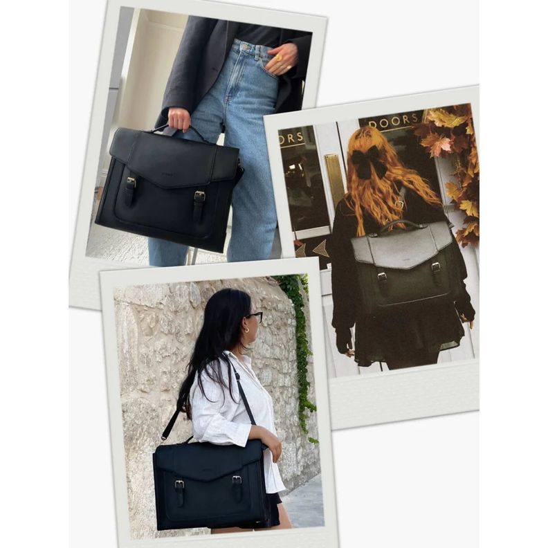 Ecosusi Maletín & Mochila Julie para notebook 15,6” - Negro-2