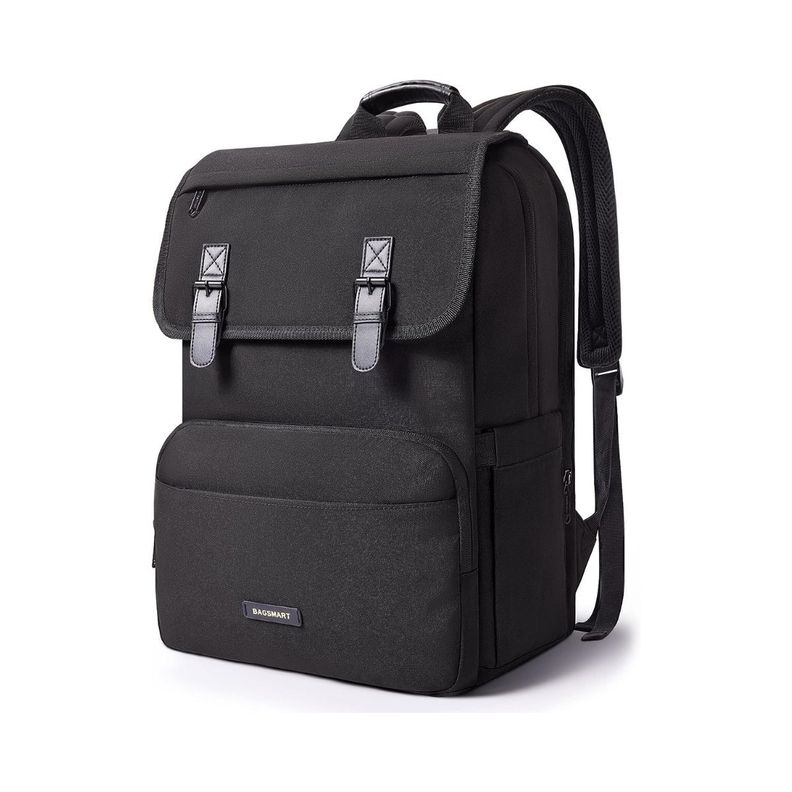 Bagsmart Mochila de Viaje Versátil para Notebook 17.3" - Negro-1