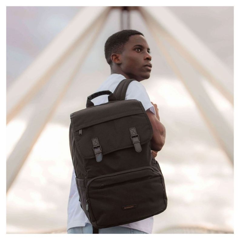 Bagsmart Mochila de Viaje Versátil para Notebook 17.3" - Negro-7