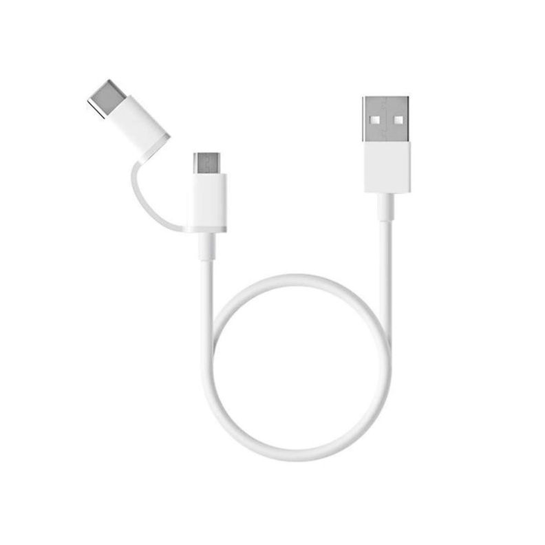 Xiaomi Mi Cable Usb 2-en-1 micro Usb tipo C 100cm-0