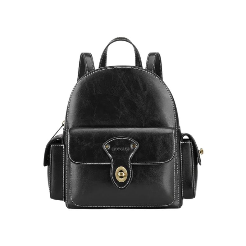 Ecosusi Mini Mochila Alison de Cuero Vegano - Negro-0