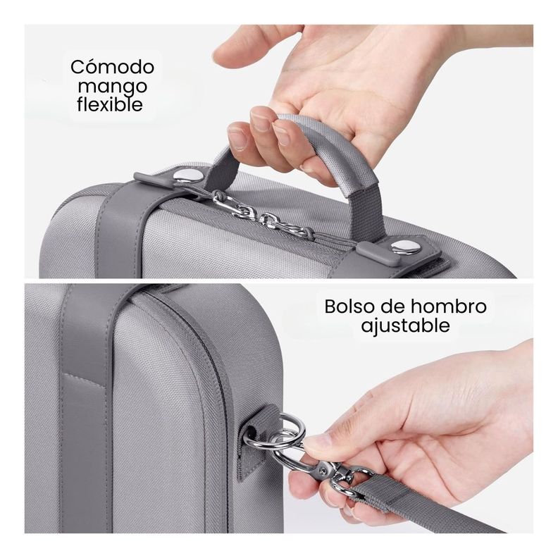 Tourit Lonchera Térmica con Correas 6L - Gris-5