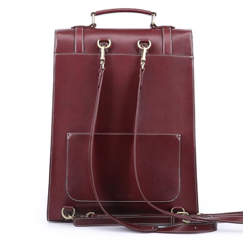 Ecosusi Mochila Vintage Camellia para Notebook 15,6" - Burdeo-4