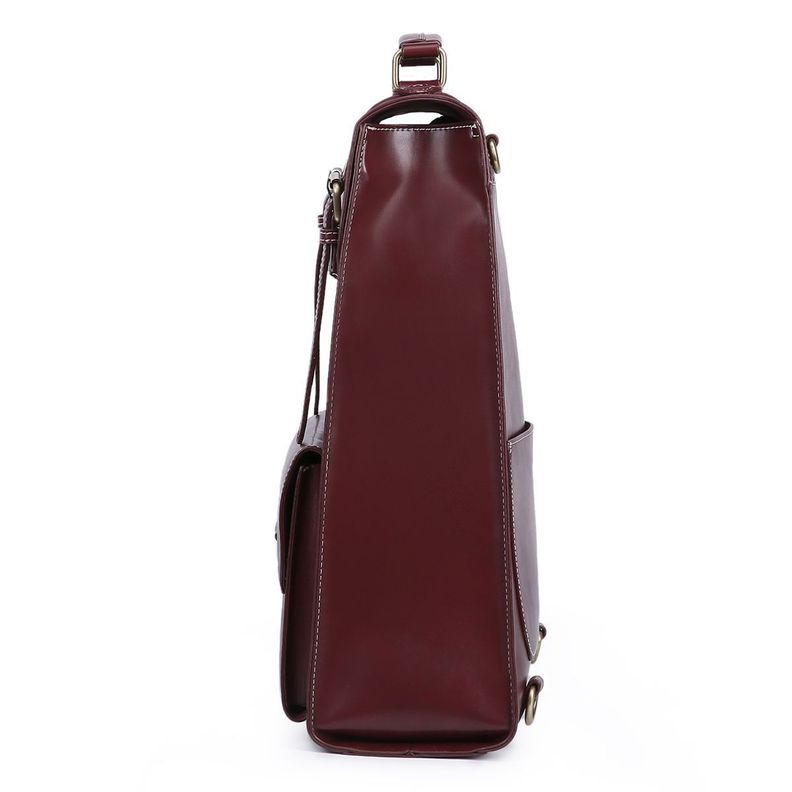 Ecosusi Mochila Vintage Camellia para Notebook 15,6" - Burdeo-5