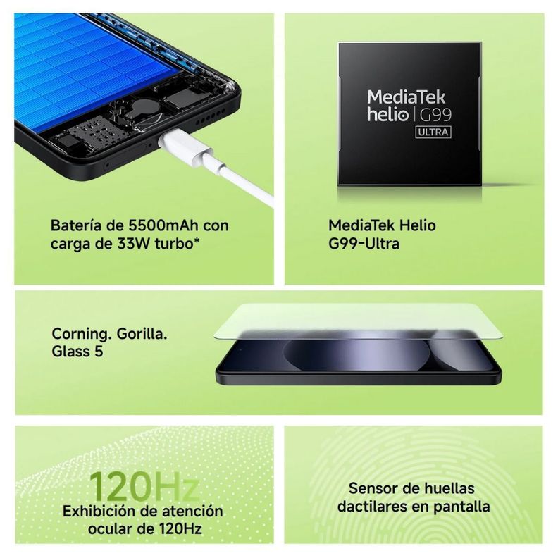 Xiaomi Redmi Note 14 4G 6GB + 128GB Verde Lima-7