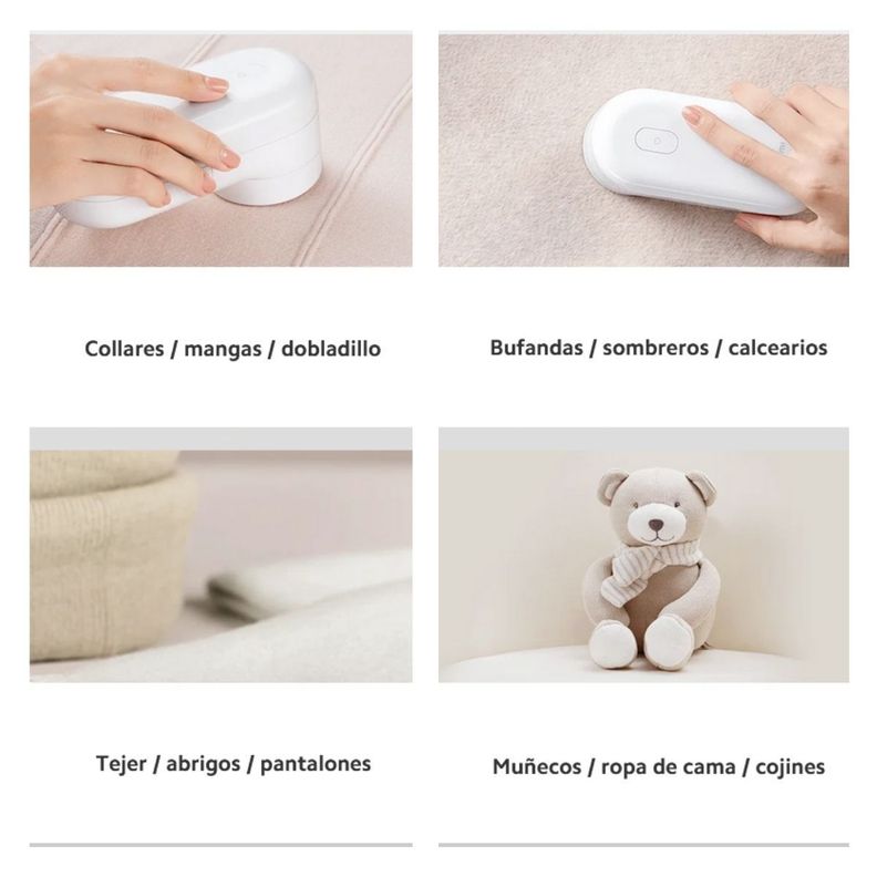 Xiaomi Removedor de Pelusas Eléctrico Lint Remover - Blanco-3