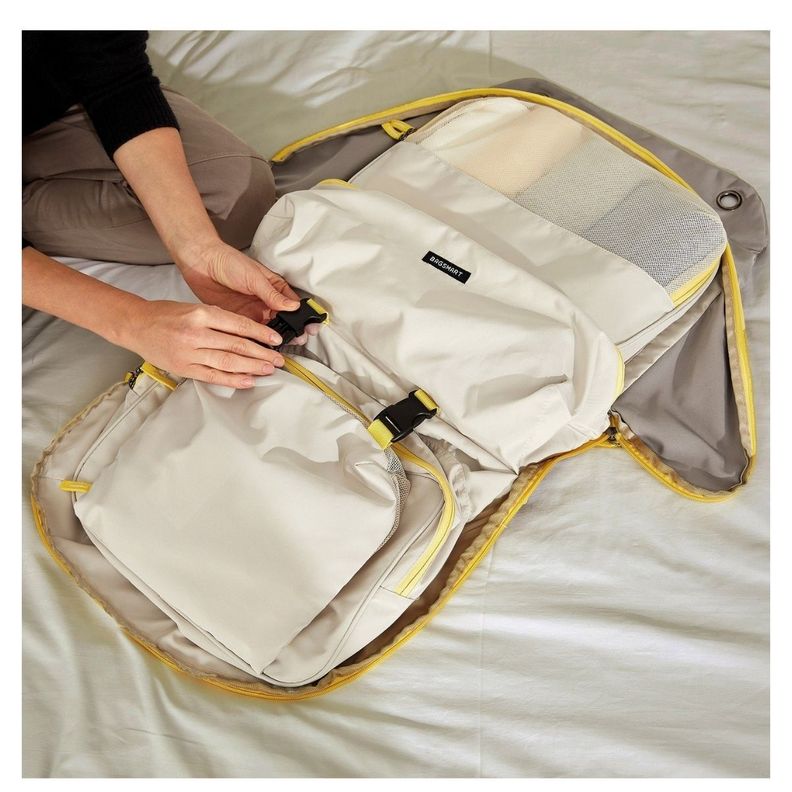 Bagsmart Bolso Organizador de Equipaje TravelEase Closet Portátil - Gris-7