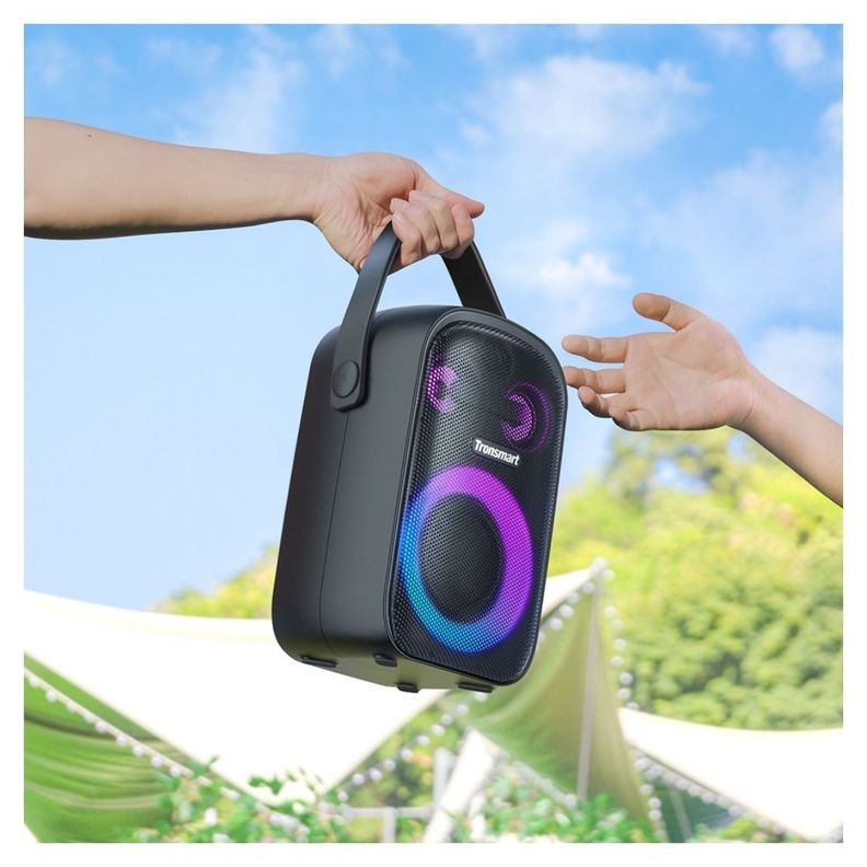 Tronsmart Parlante Portátil para Fiestas Halo 100 con Iluminación Negro-4