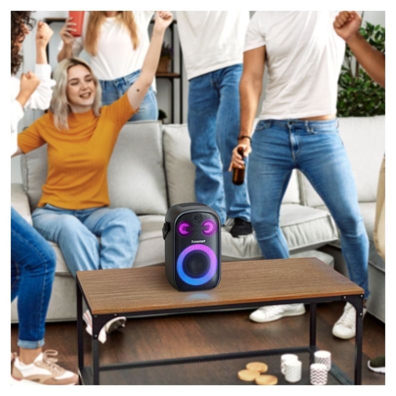 Tronsmart Parlante Portátil para Fiestas Halo 100 con Iluminación Negro-5