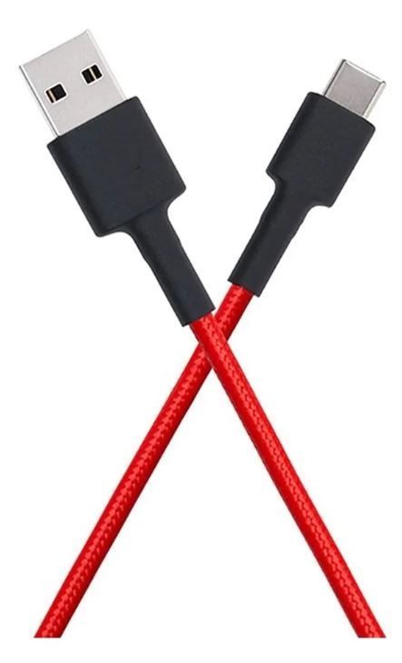 Xiaomi Mi Cable Trenzado Usb Tipo-c 100cm - Rojo-1