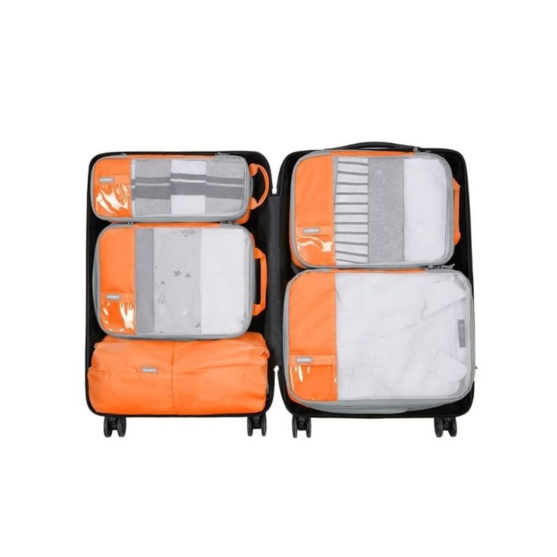 Bagsmart Juego de Bolsas de Compresión (6 unidades) - Naranja-1