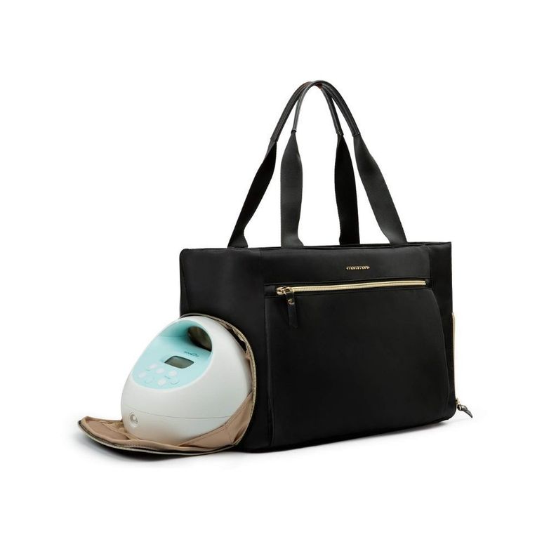 Mommore Pañalera elegante/ gran capacidad - Negro-0