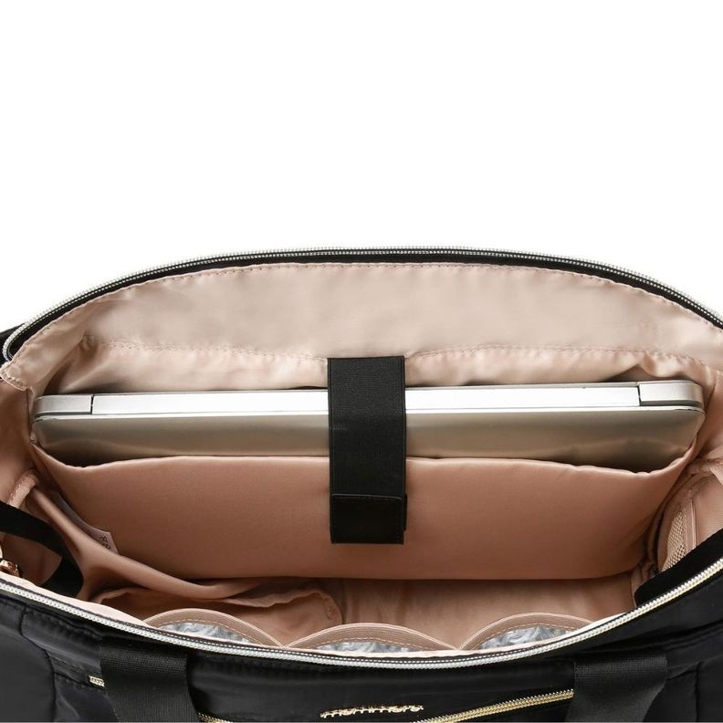 Mommore Pañalera elegante/ gran capacidad - Negro-1