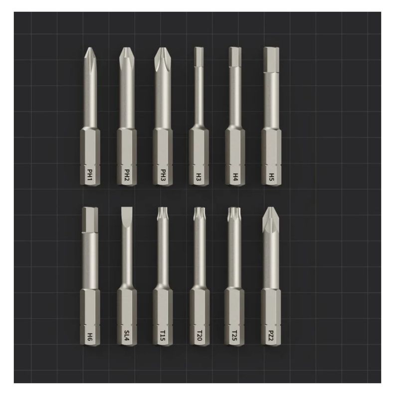 HOTO Destornillador Eléctrico Kit Recargable 3.6V Gris-4