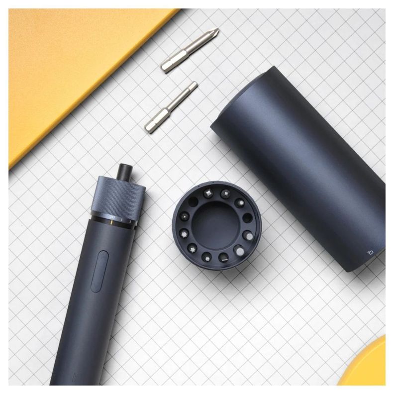 HOTO Destornillador Eléctrico Kit Recargable 3.6V Gris-6