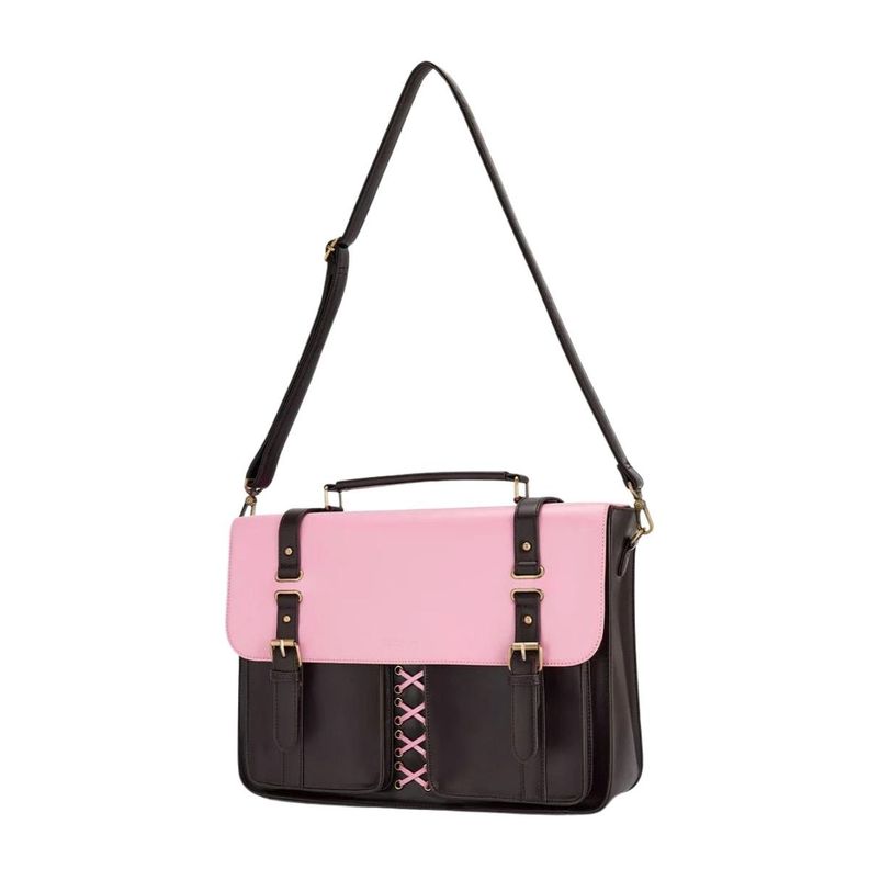 Ecosusi Maletín y Mochila Victoria para Notebook 15,6” - Rosa Café-3