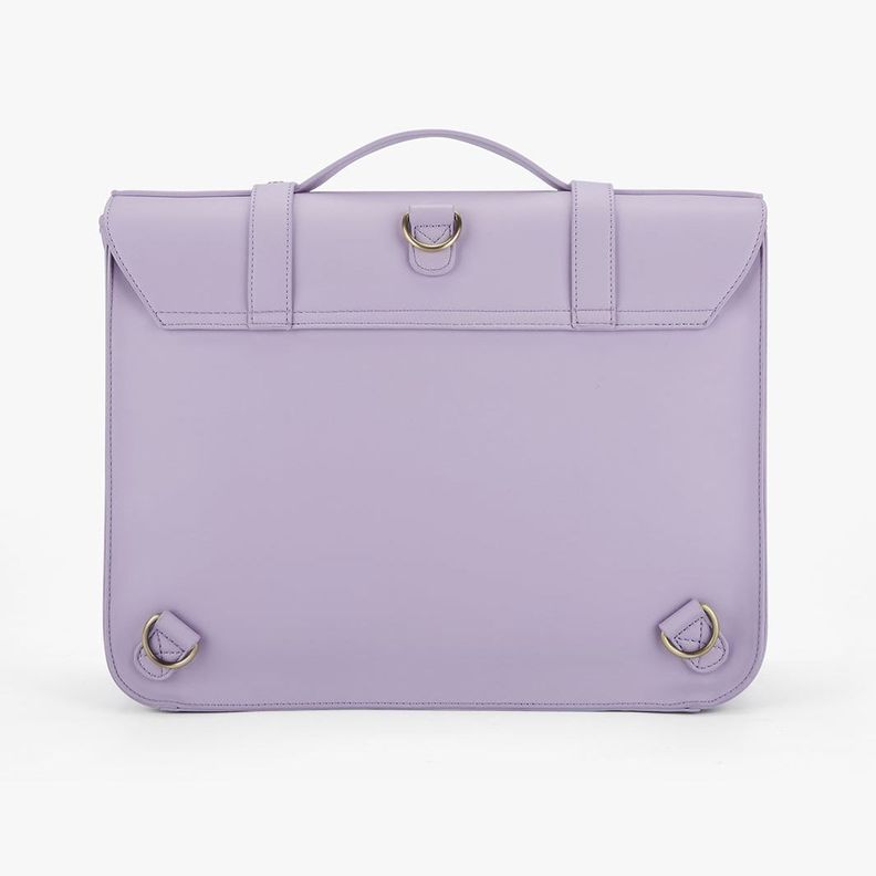 Ecosusi Mochila y Maletín con Lazo Removible Summer Garden Romance para 14" - Morado-6